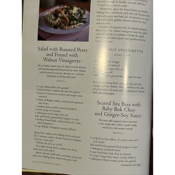 Lot of 2 Entertaining Hardcover Books Menus CookBook - Picture 3 of 8